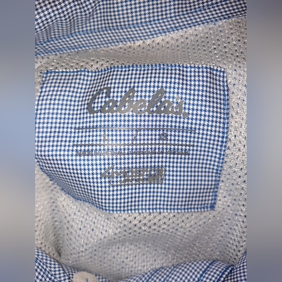 Men's Cabela's size large lightweight vented fishing shirt EUC - Picture 5 of 9